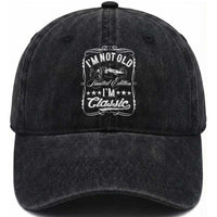 Funny Racing Formula Car I Am Not Old I Am Classic Washed Cotton Baseball Cap Fathers Day