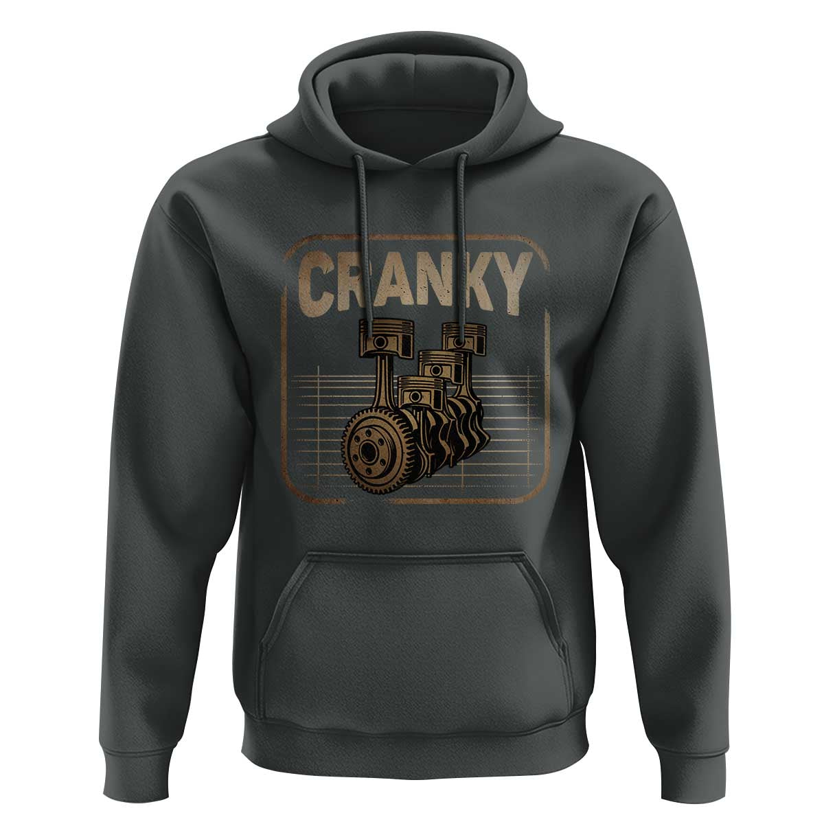 Funny Cranky Car Engine Crankshaft Cars Lover Mechanics Hoodie Fathers Day - Wonder Print Shop