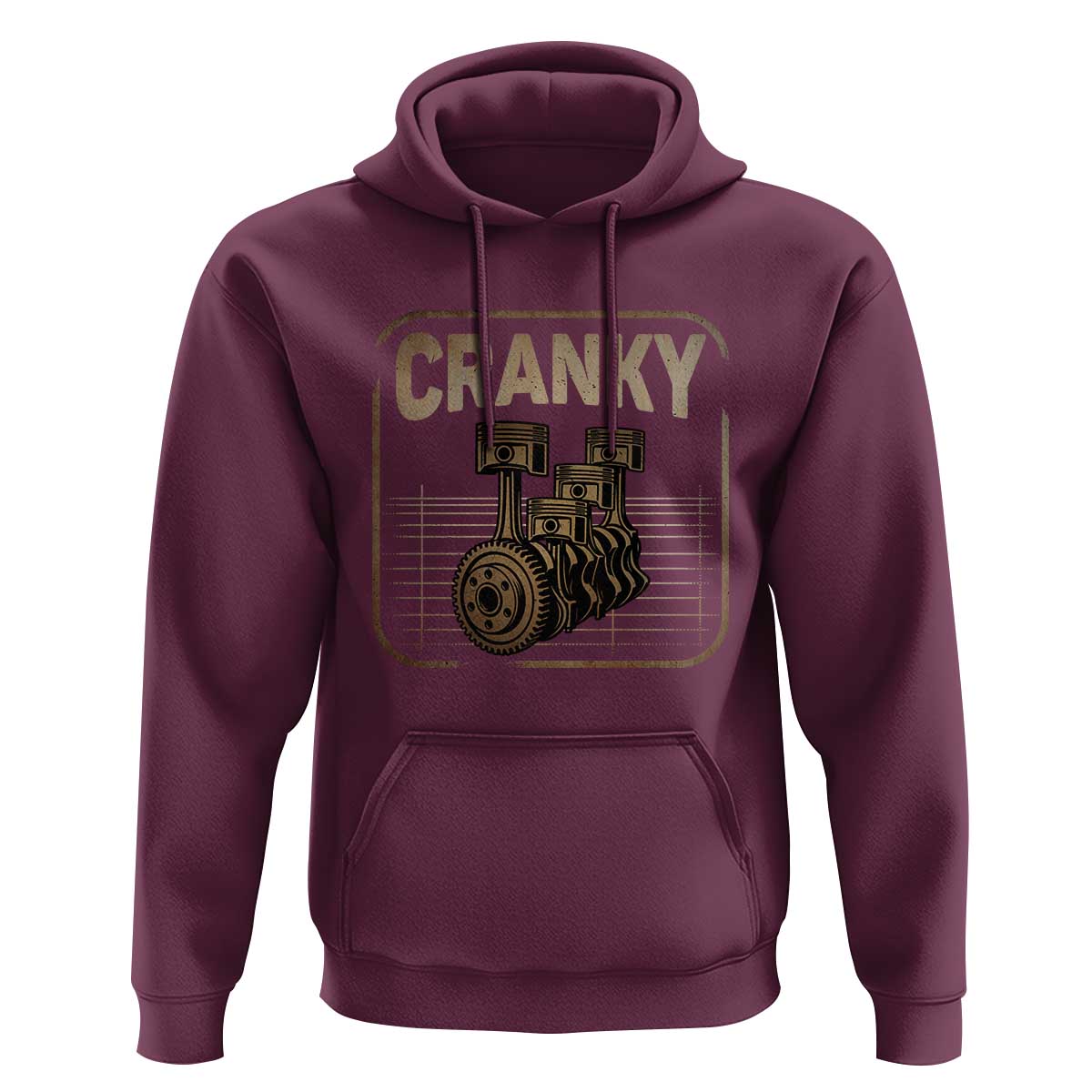Funny Cranky Car Engine Crankshaft Cars Lover Mechanics Hoodie Fathers Day - Wonder Print Shop
