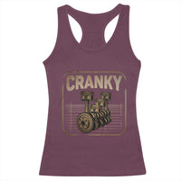 Funny Cranky Car Engine Crankshaft Cars Lover Mechanics Racerback Tank Top Fathers Day - Wonder Print Shop