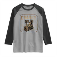 Funny Cranky Car Engine Crankshaft Cars Lover Mechanics Raglan Shirt Fathers Day - Wonder Print Shop