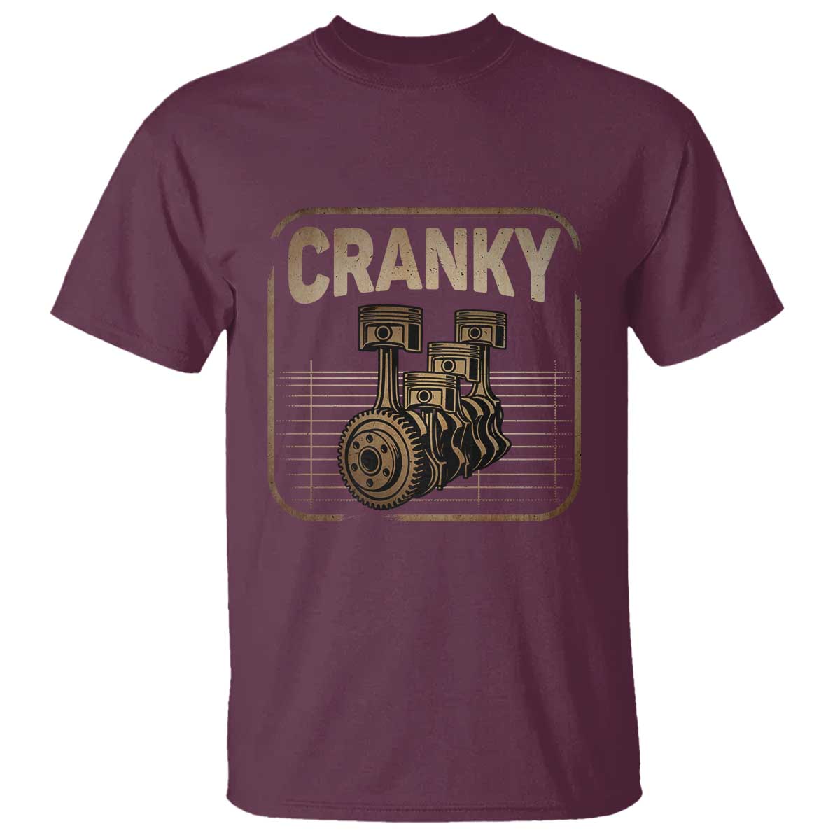 Funny Cranky Car Engine Crankshaft Cars Lover Mechanics T Shirt Fathers Day - Wonder Print Shop