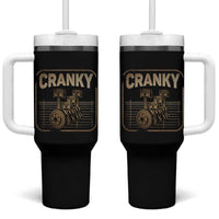Funny Cranky Car Engine Crankshaft Cars Lover Mechanics Tumbler With Handle Fathers Day - Wonder Print Shop