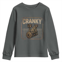 Funny Cranky Car Engine Crankshaft Cars Lover Mechanics Youth Sweatshirt Fathers Day - Wonder Print Shop