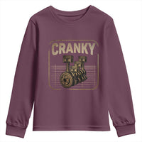 Funny Cranky Car Engine Crankshaft Cars Lover Mechanics Youth Sweatshirt Fathers Day - Wonder Print Shop
