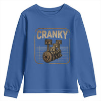 Funny Cranky Car Engine Crankshaft Cars Lover Mechanics Youth Sweatshirt Fathers Day - Wonder Print Shop