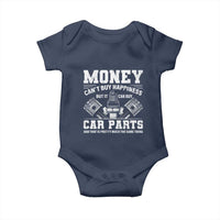 Funny Car Mechanic Gag Baby Onesie Money Cant Buy Happiness But It Can Buy Car Parts - Wonder Print Shop