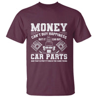 Funny Car Mechanic Gag T Shirt Money Cant Buy Happiness But It Can Buy Car Parts - Wonder Print Shop