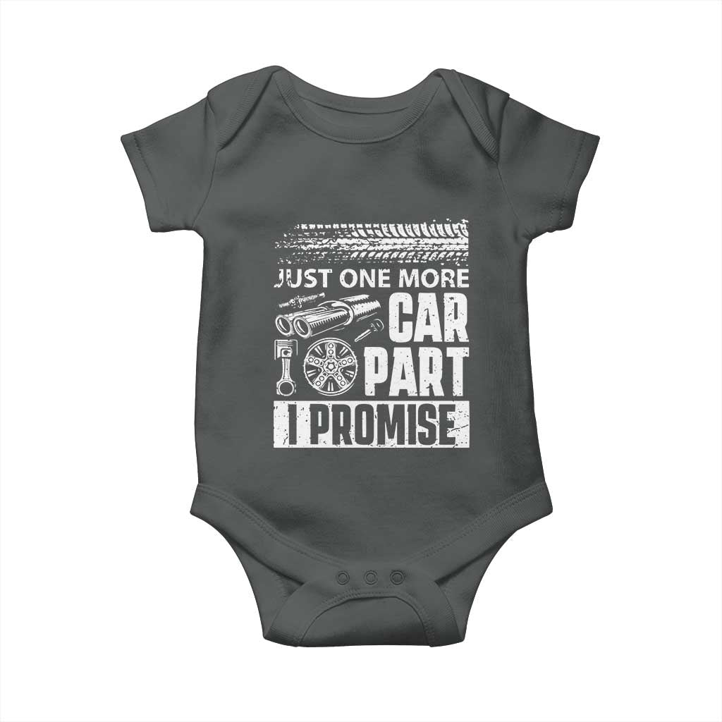 Funny Car Mechanic Just One More Car Part I Promise Baby Onesie Car Lover Gag - Wonder Print Shop