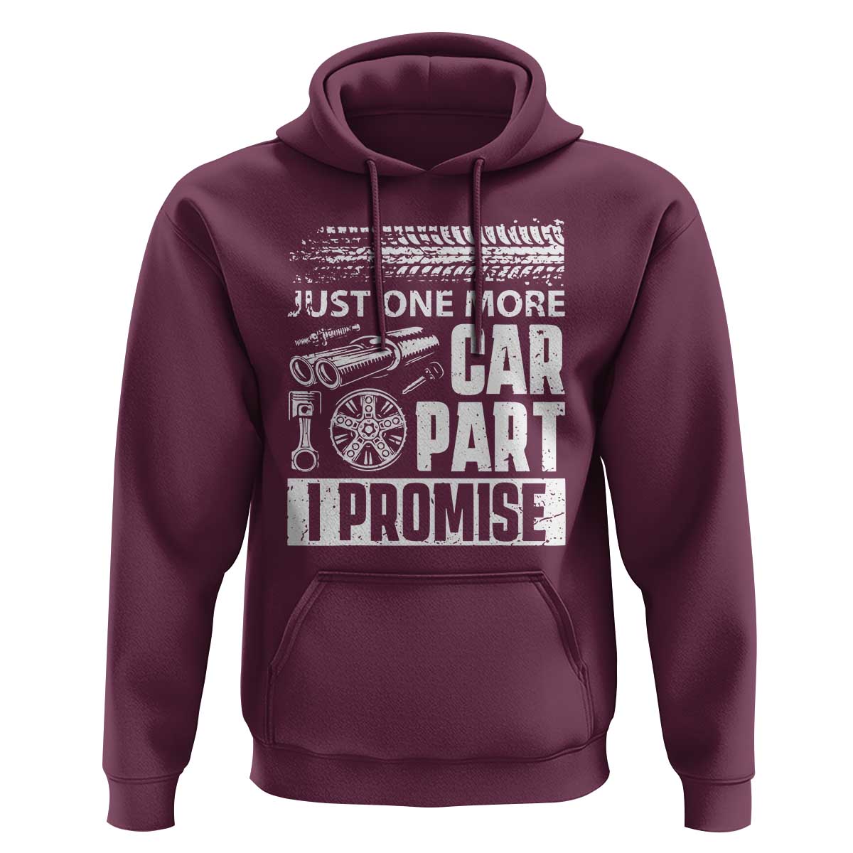 Funny Car Mechanic Just One More Car Part I Promise Hoodie Car Lover Gag - Wonder Print Shop