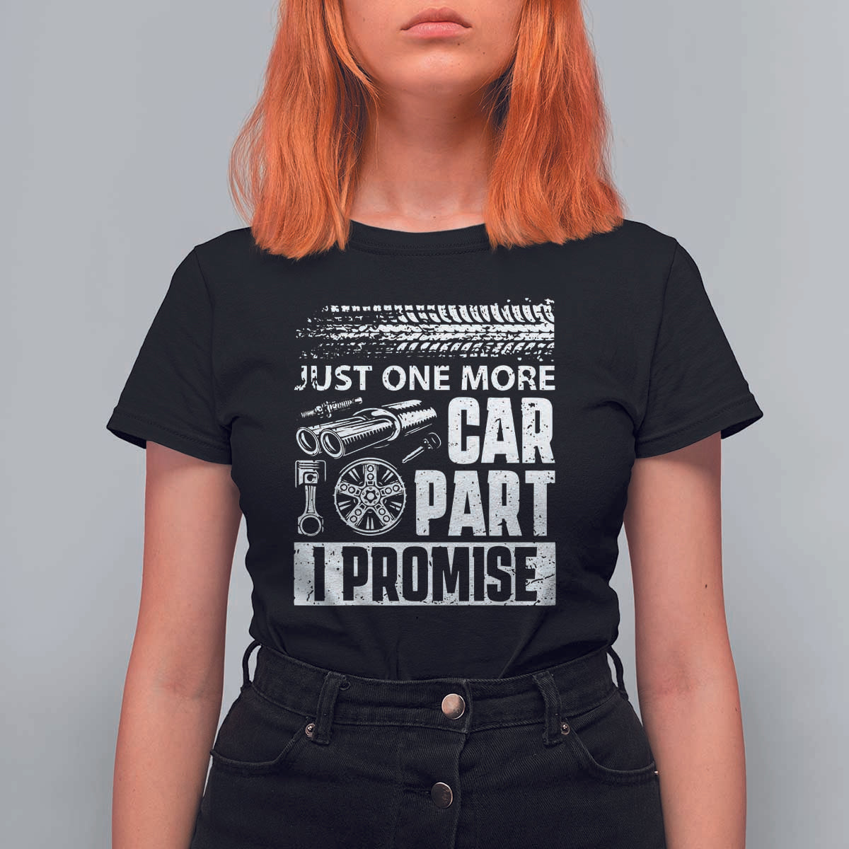 Funny Car Mechanic Just One More Car Part I Promise T Shirt For Women Car Lover Gag - Wonder Print Shop