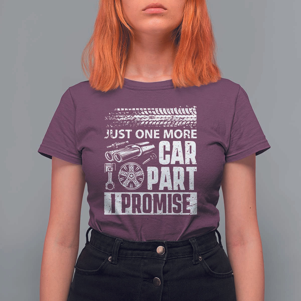 Funny Car Mechanic Just One More Car Part I Promise T Shirt For Women Car Lover Gag - Wonder Print Shop