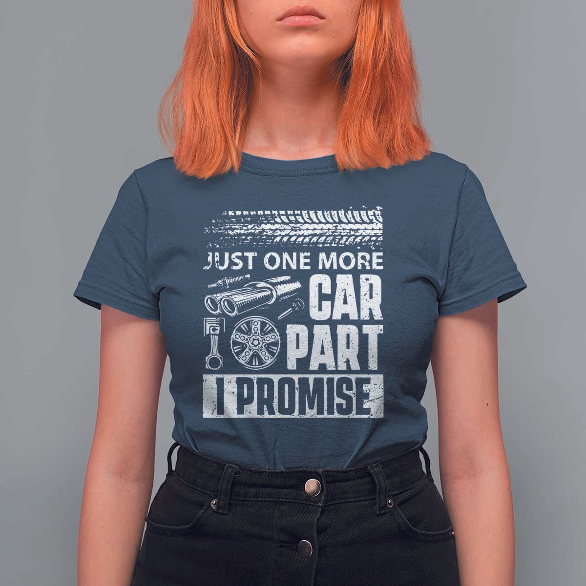 Funny Car Mechanic Just One More Car Part I Promise T Shirt For Women Car Lover Gag - Wonder Print Shop