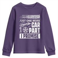 Funny Car Mechanic Just One More Car Part I Promise Youth Sweatshirt Car Lover Gag - Wonder Print Shop