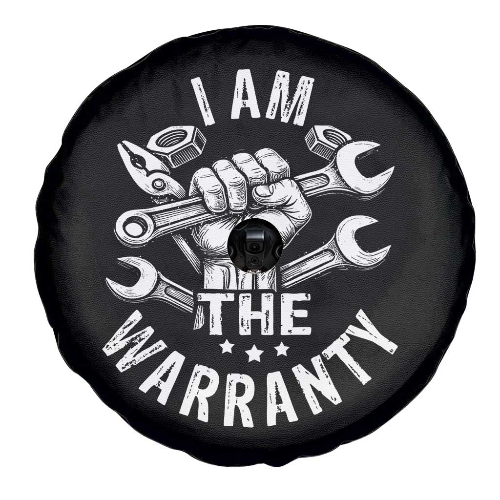 Funny I Am The Warranty Mechanic Spare Tire Cover Race Car Parts - Wonder Print Shop