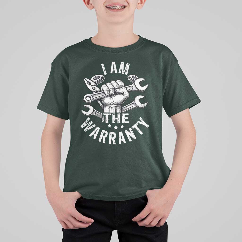 Funny I Am The Warranty Mechanic T Shirt For Kid Race Car Parts - Wonder Print Shop