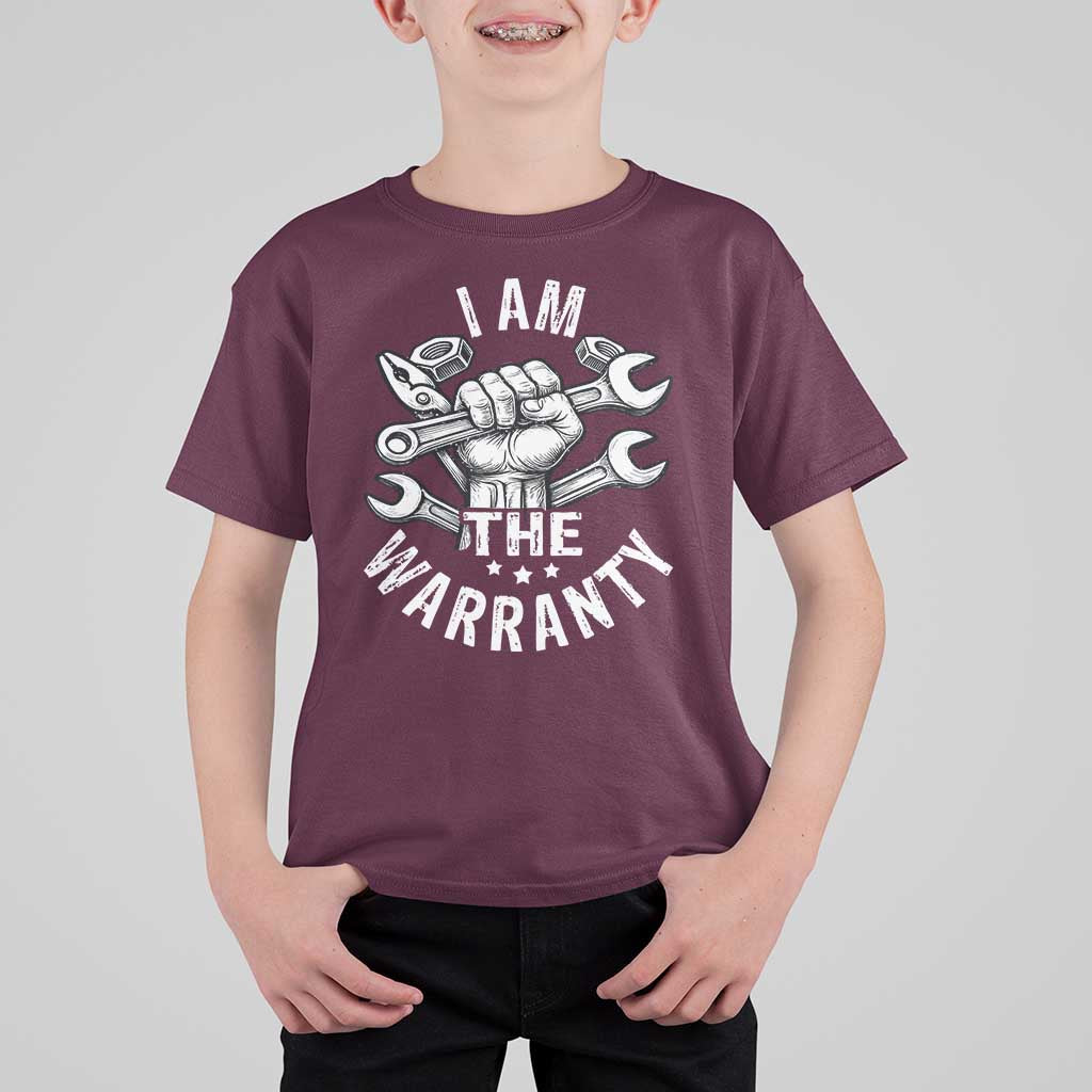 Funny I Am The Warranty Mechanic T Shirt For Kid Race Car Parts - Wonder Print Shop