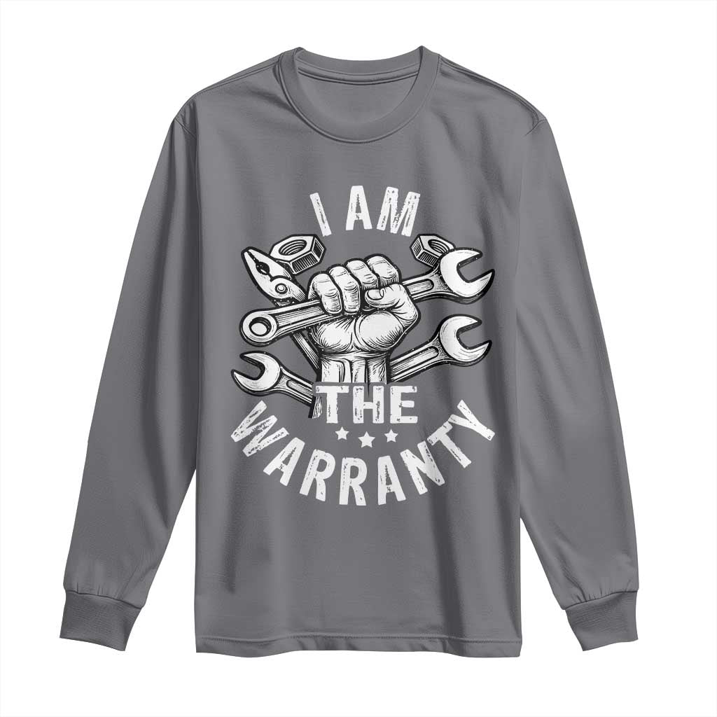 Funny I Am The Warranty Mechanic Long Sleeve Shirt Race Car Parts - Wonder Print Shop