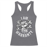 Funny I Am The Warranty Mechanic Racerback Tank Top Race Car Parts - Wonder Print Shop