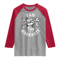 Funny I Am The Warranty Mechanic Raglan Shirt Race Car Parts - Wonder Print Shop