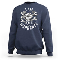 Funny I Am The Warranty Mechanic Sweatshirt Race Car Parts - Wonder Print Shop