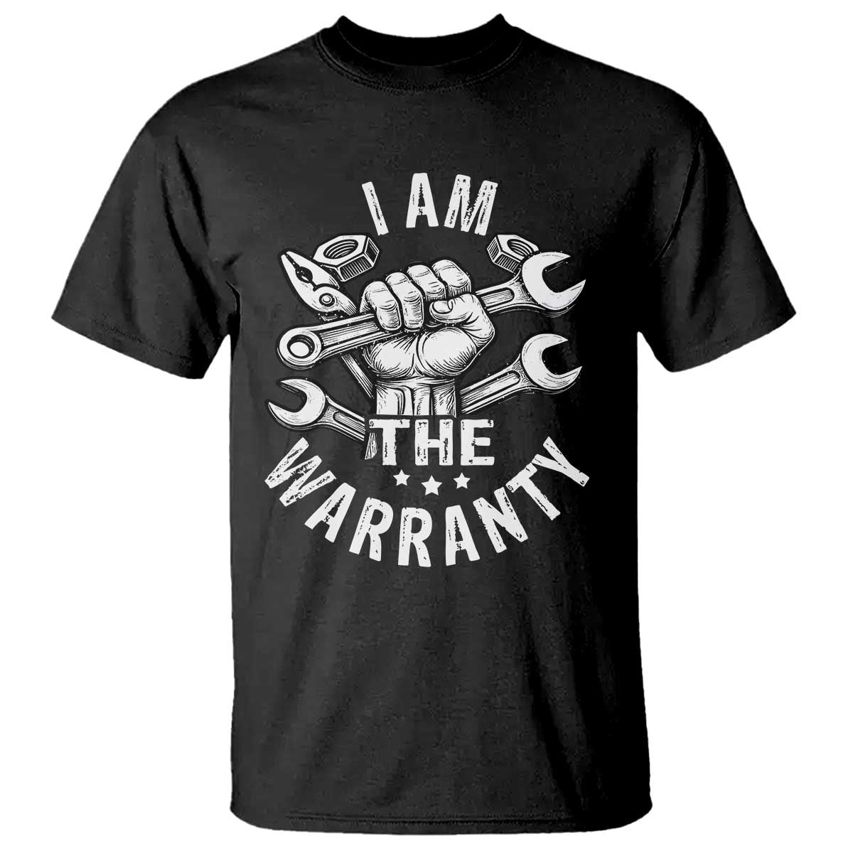 Funny I Am The Warranty Mechanic T Shirt Race Car Parts - Wonder Print Shop