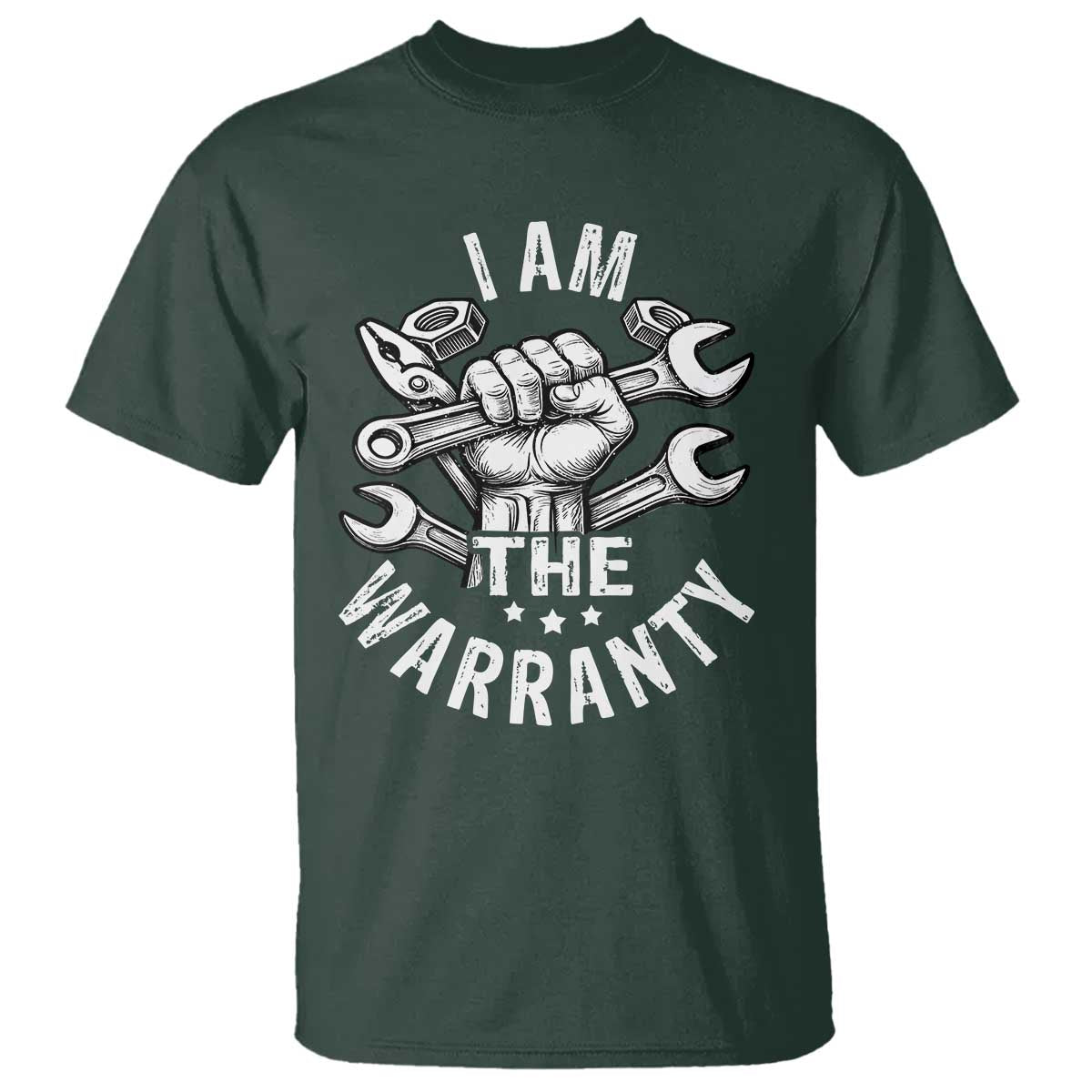 Funny I Am The Warranty Mechanic T Shirt Race Car Parts - Wonder Print Shop