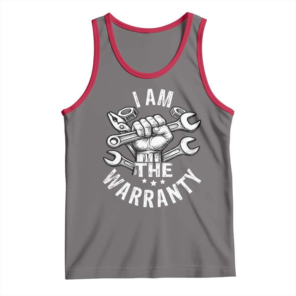 Funny I Am The Warranty Mechanic Tank Top Race Car Parts - Wonder Print Shop