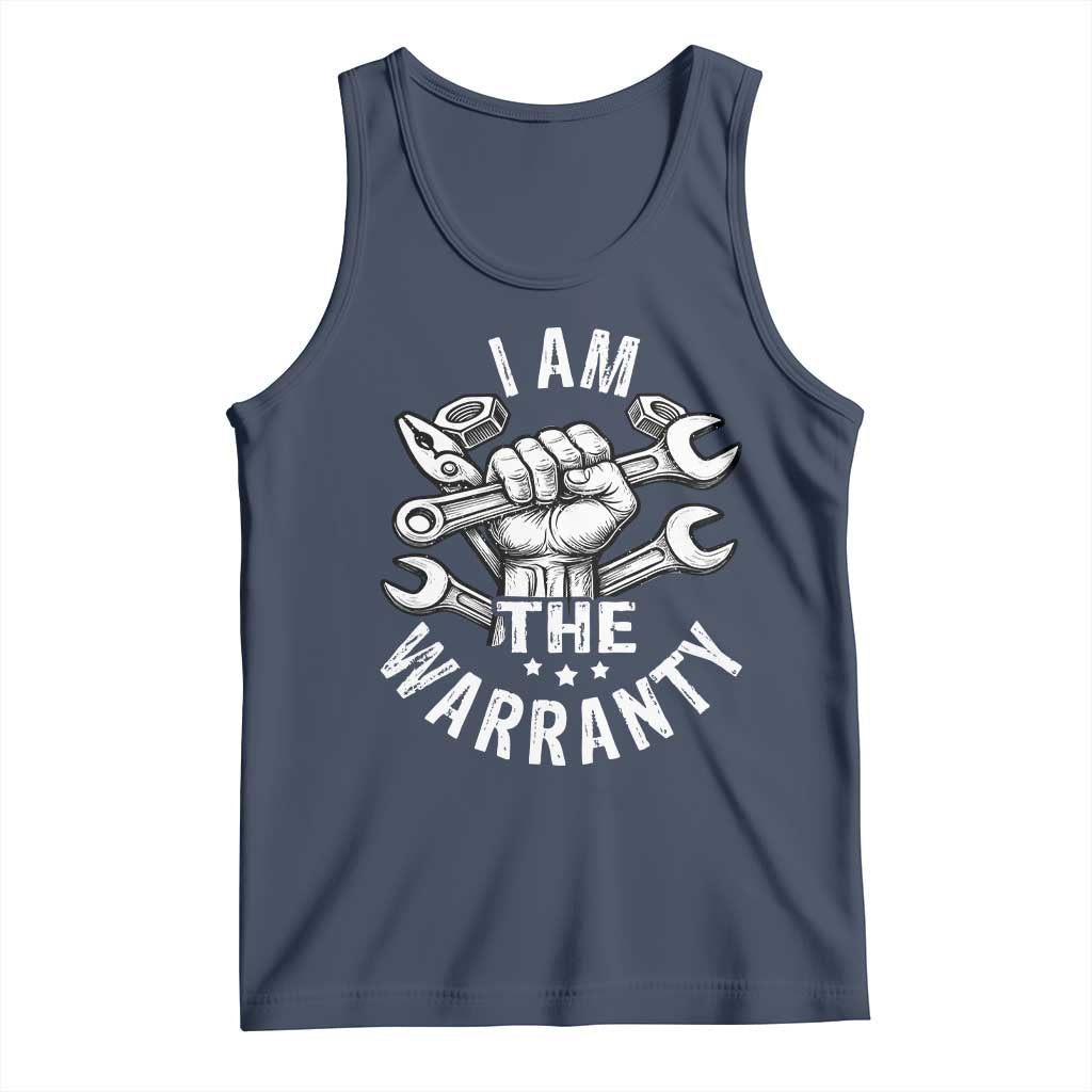 Funny I Am The Warranty Mechanic Tank Top Race Car Parts - Wonder Print Shop