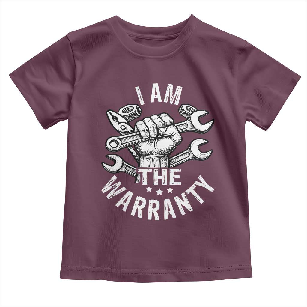 Funny I Am The Warranty Mechanic Toddler T Shirt Race Car Parts - Wonder Print Shop