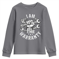 Funny I Am The Warranty Mechanic Youth Sweatshirt Race Car Parts - Wonder Print Shop