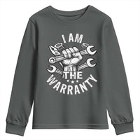 Funny I Am The Warranty Mechanic Youth Sweatshirt Race Car Parts - Wonder Print Shop