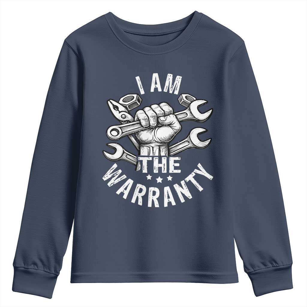Funny I Am The Warranty Mechanic Youth Sweatshirt Race Car Parts - Wonder Print Shop