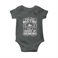 Funny Weekend Forecast Boating With A Chance Of Drinking Baby Onesie Pontoon Boat Captain - Wonder Print Shop