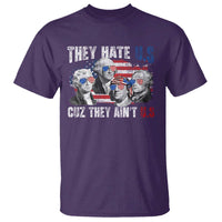 Funny They Hate Us Cuz They Ain't Us T Shirt Founding Fathers 4th of July American Flag - Wonder Print Shop