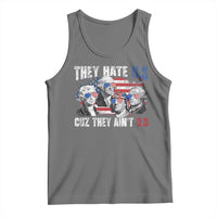 Funny They Hate Us Cuz They Ain't Us Tank Top Founding Fathers 4th of July American Flag - Wonder Print Shop