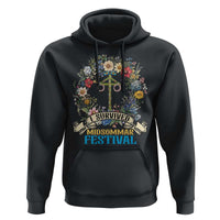 Funny I Survived Midsommar Festival Hoodie Sweden Summer Festival Maypole
