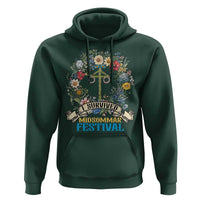 Funny I Survived Midsommar Festival Hoodie Sweden Summer Festival Maypole