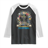 Funny I Survived Midsommar Festival Raglan Shirt Sweden Summer Festival Maypole