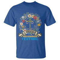 Funny I Survived Midsommar Festival T Shirt Sweden Summer Festival Maypole