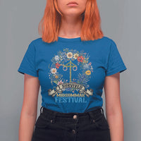 Funny I Survived Midsommar Festival T Shirt For Women Sweden Summer Festival Maypole