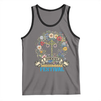 Funny I Survived Midsommar Festival Tank Top Sweden Summer Festival Maypole