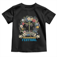 Funny I Survived Midsommar Festival Toddler T Shirt Sweden Summer Festival Maypole