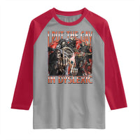 Funny I Put The Gay In Dyslexic Raglan Shirt Hard Skeleton Meme Bootleg