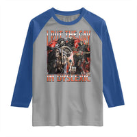 Funny I Put The Gay In Dyslexic Raglan Shirt Hard Skeleton Meme Bootleg