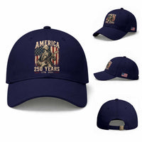 George Washington Playing Guitar 4th July US 250th Anniversary Baseball Cap
