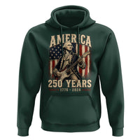 George Washington Playing Guitar 4th July US 250th Anniversary Hoodie
