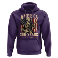 George Washington Playing Guitar 4th July US 250th Anniversary Hoodie