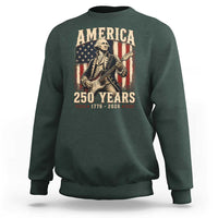 George Washington Playing Guitar 4th July US 250th Anniversary Sweatshirt