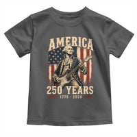 George Washington Playing Guitar 4th July US 250th Anniversary Toddler T Shirt